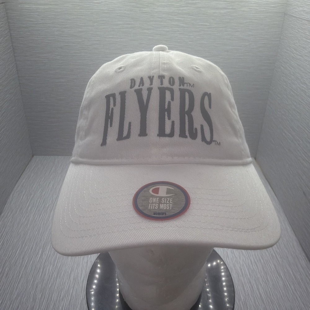 Dayton Flyers Champion‎ Snapback Hat NCAA Adjustable White Red Basketball Cap